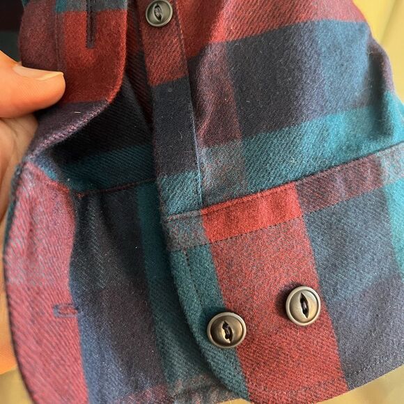 UNTUCKit Mens Shirt Long Sleeves Button Up Wrinkle Free Plaid Blue Red Size 3XL - Picture 6 of 11